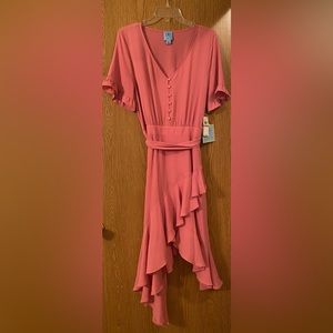 Women’s CeCe Flowy Lightweight Belted Dress. Size 12